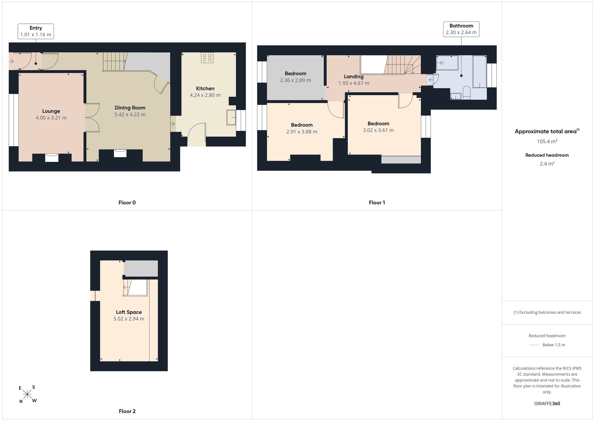 10 Wylam Terrace, Stanley floorplan