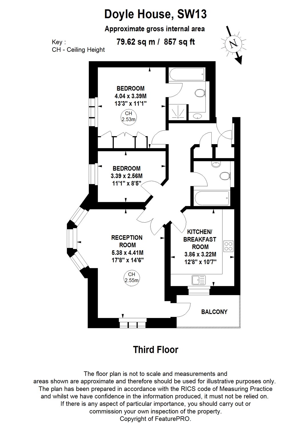 2 Bedrooms Flat to rent in Trinity Church Road, Barnes Waterside, London SW13