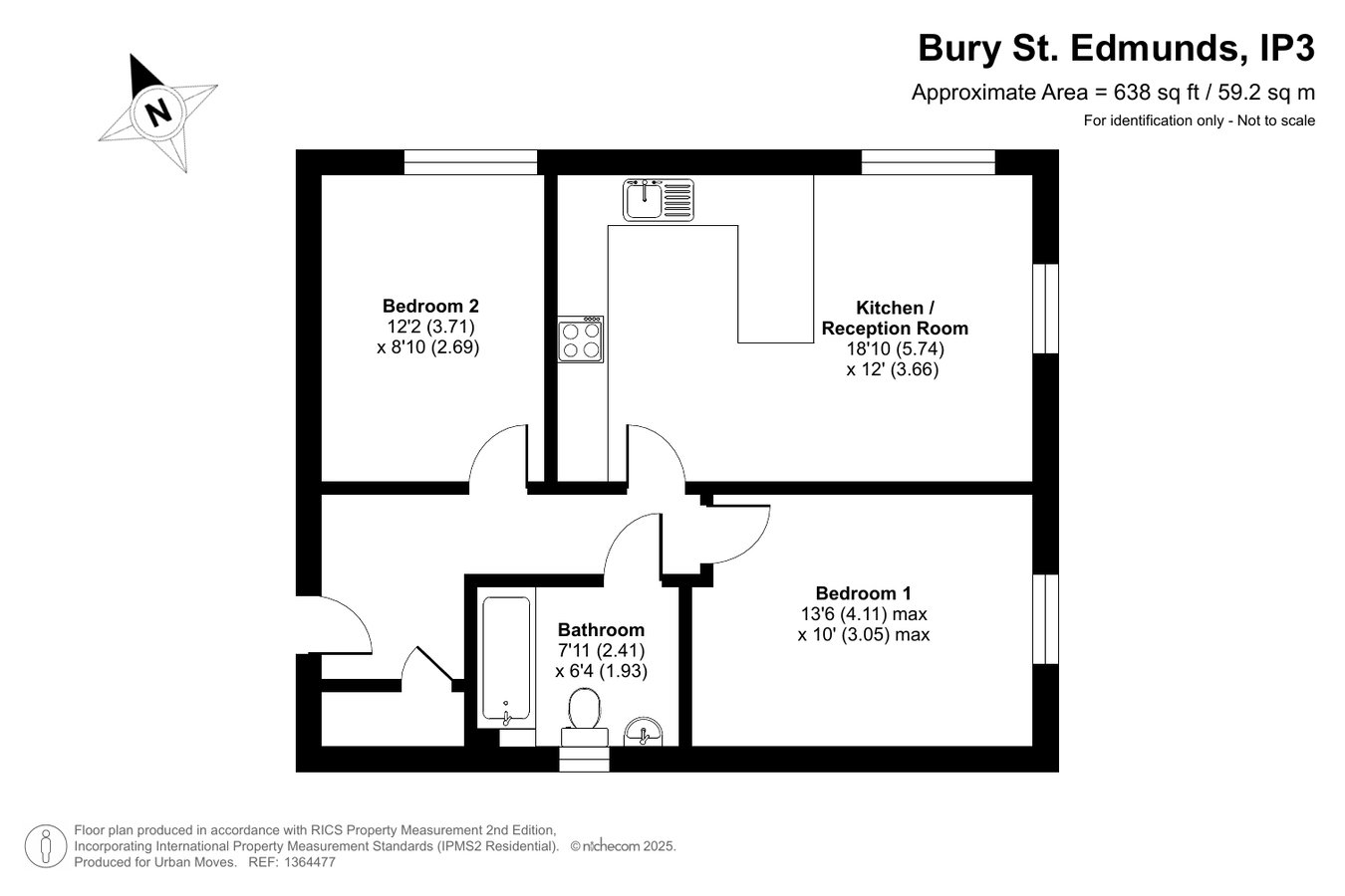 Flat Nine, Stephensons Place, Bury St Edmunds floorplan