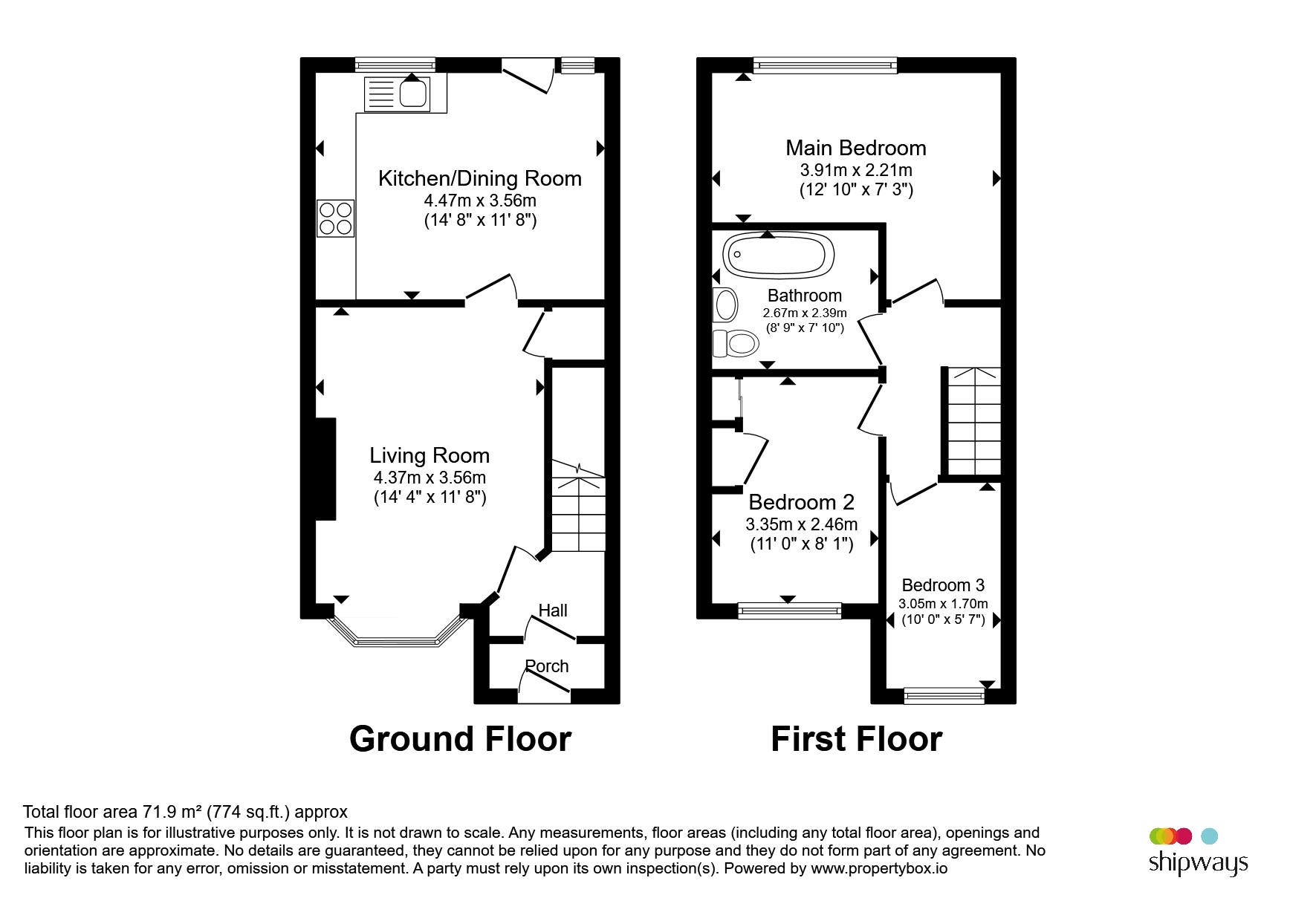 93, Hazel Grove, WOLVERHAMPTON floorplan