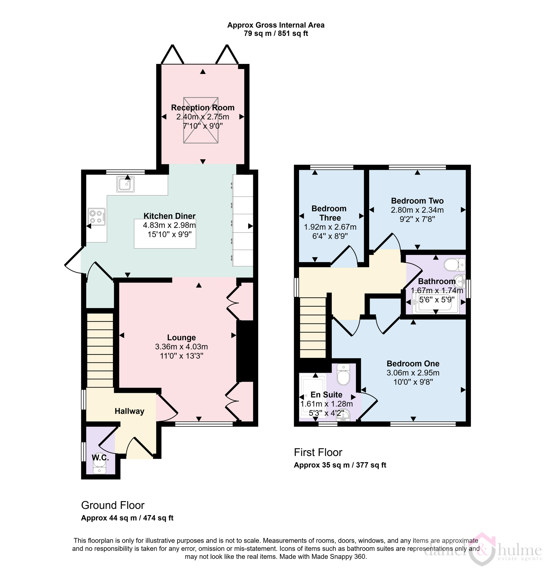22 The Willows, Leek floorplan