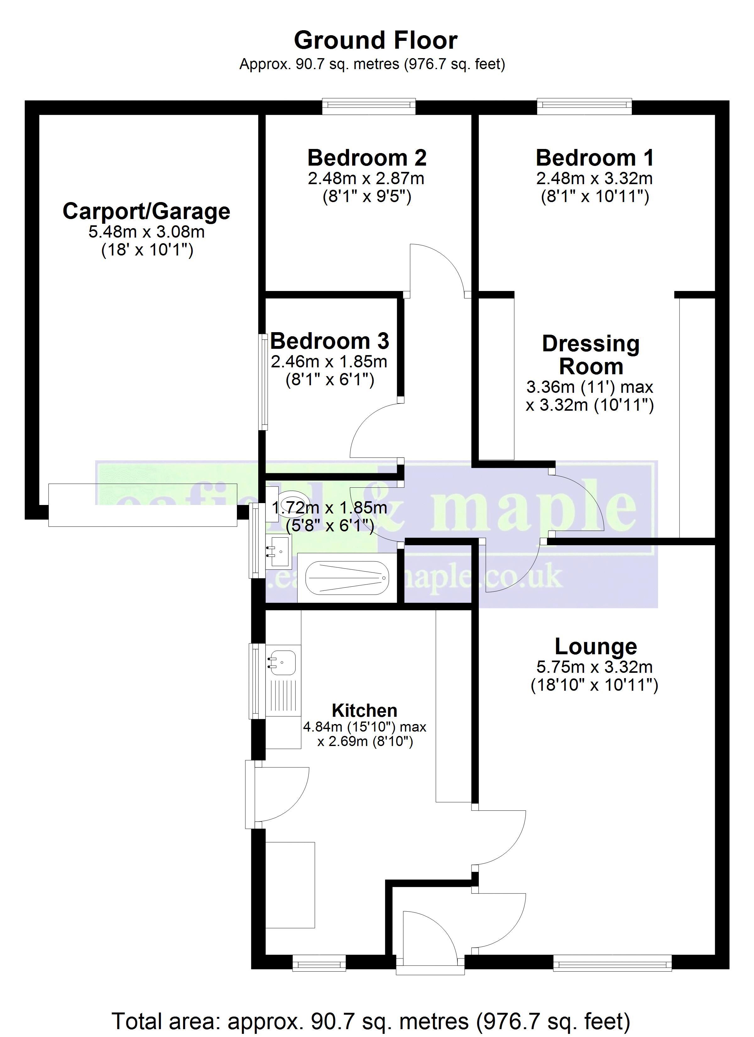 5, Sunnybank Close, Rossendale floorplan