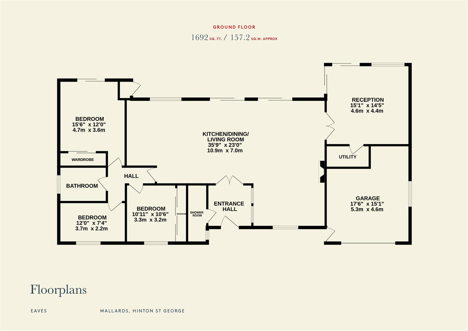 Mallards, Gas Lane, Hinton St. George floorplan