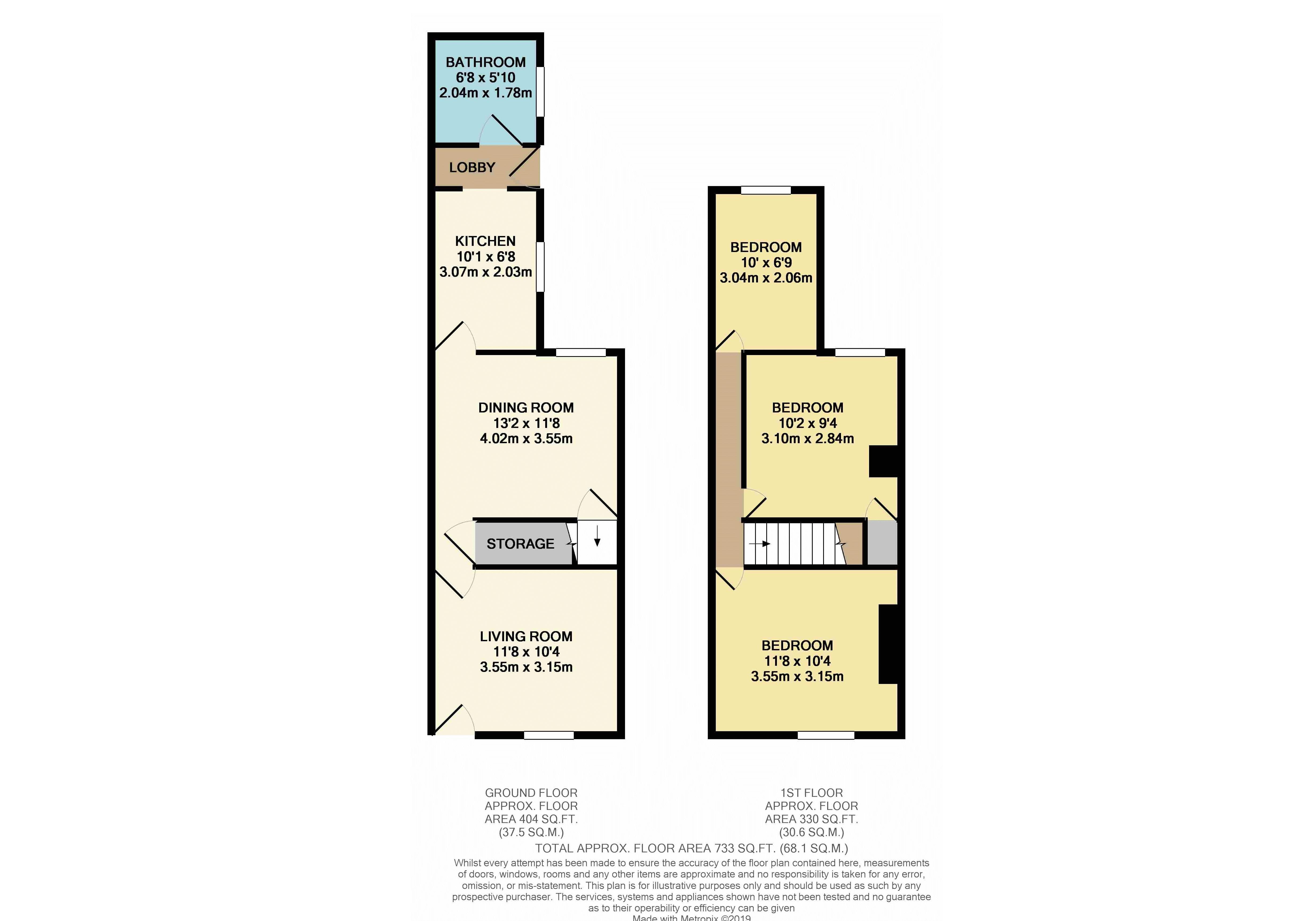 3 Bedrooms Terraced house to rent in Park Street, Luton LU1