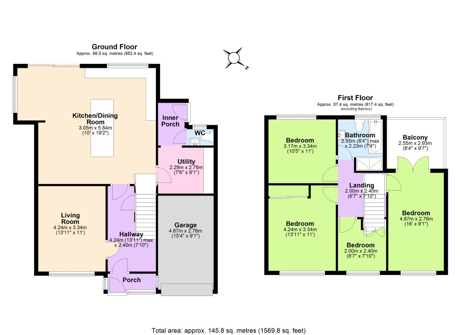 9, Crossdale Drive, Nottingham floorplan