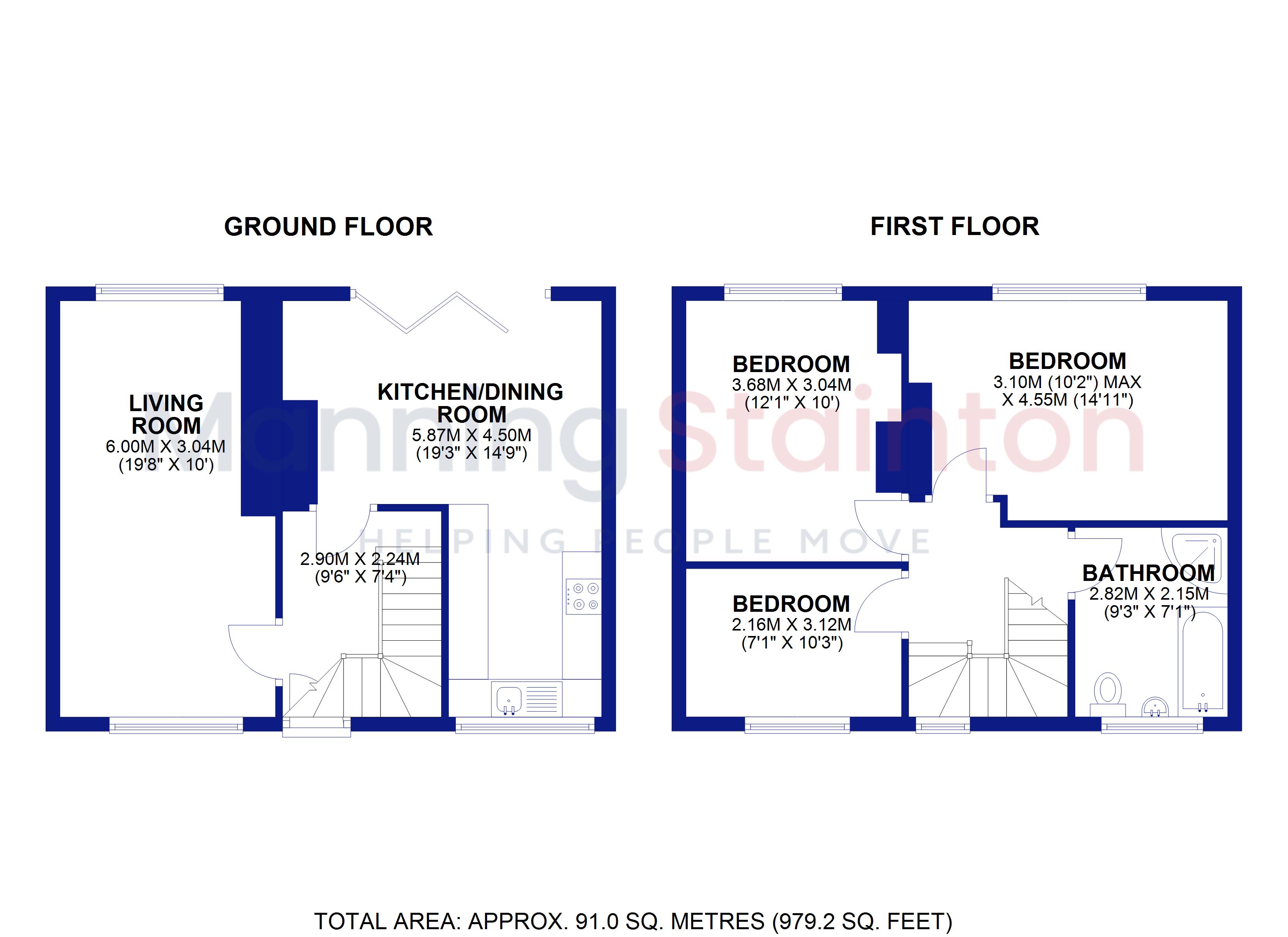 76, Daleside Road, West Yorkshire floorplan