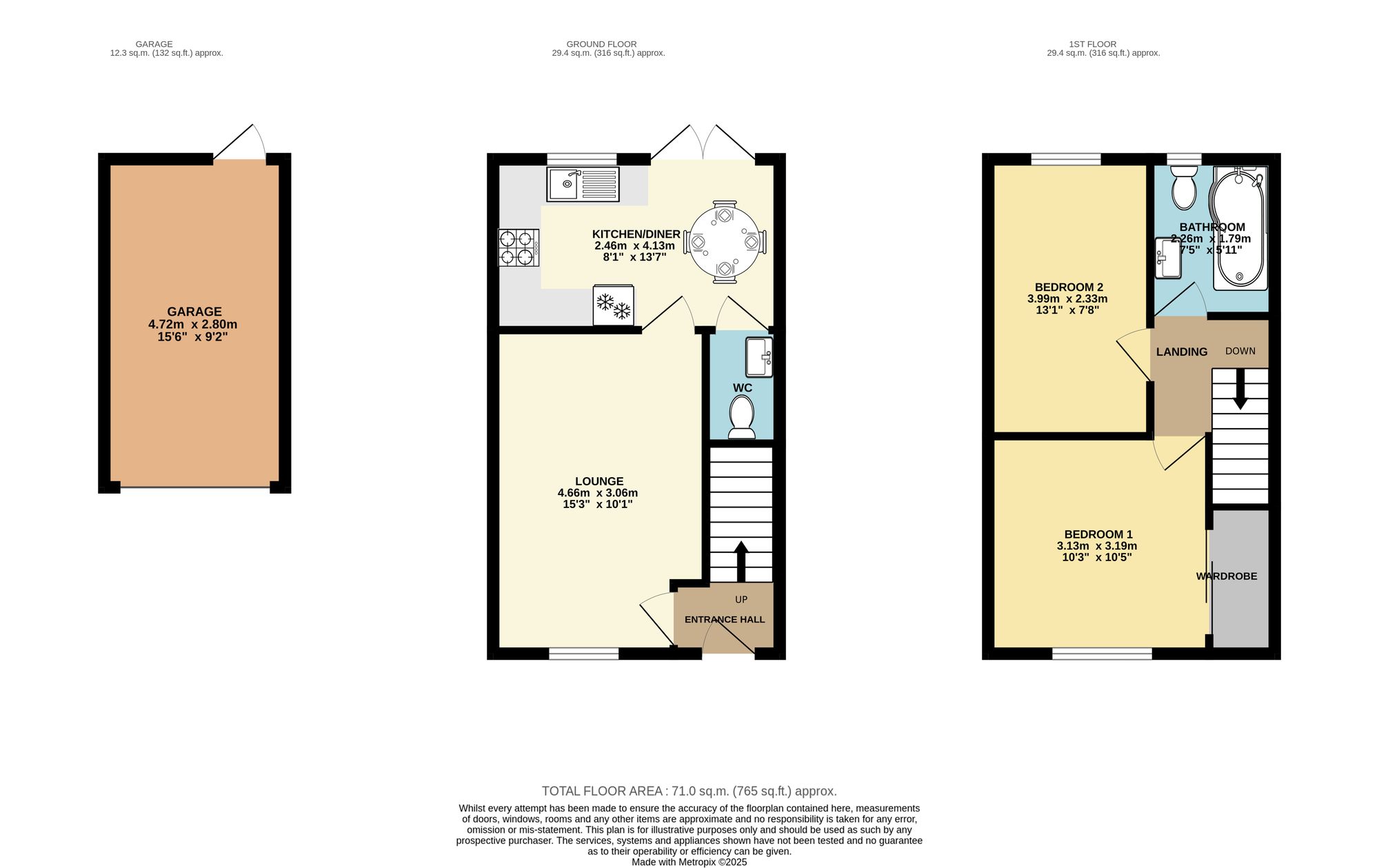 25 Mizzen Road, Chesterfield floorplan