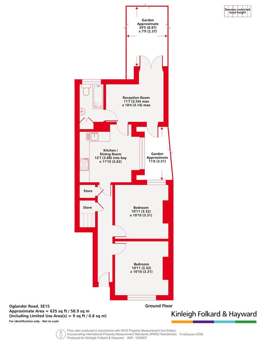 43, Oglander Road, London floorplan