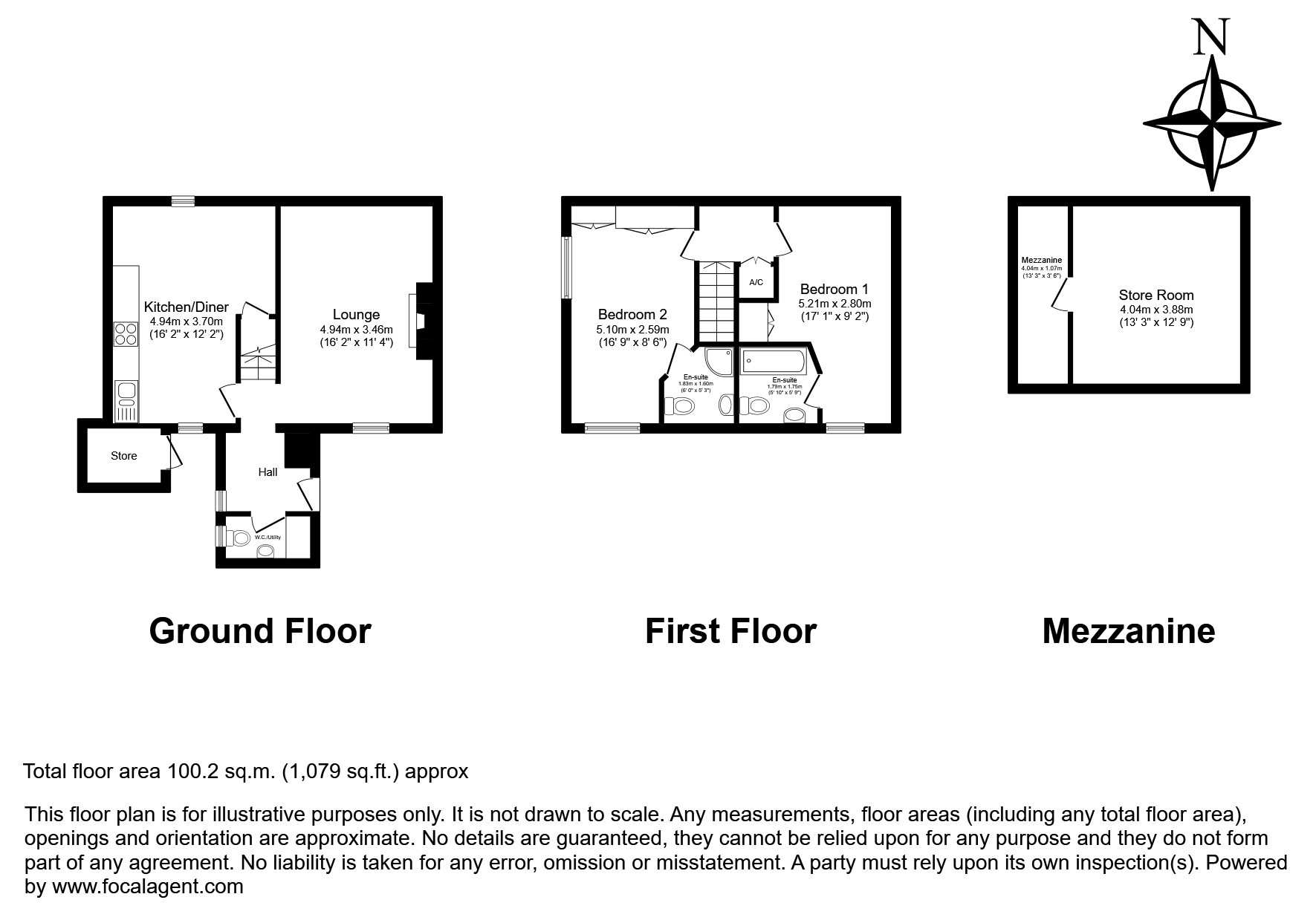 Rose Cottage,, Church Lane, Oxfordshire floorplan
