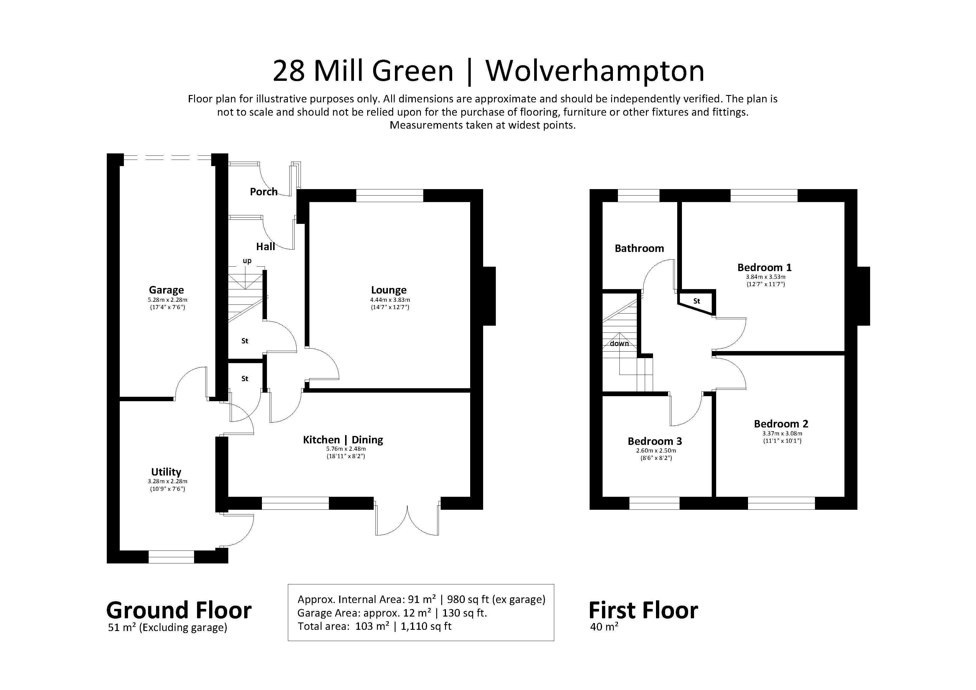 28, Mill Green, Wolverhampton floorplan
