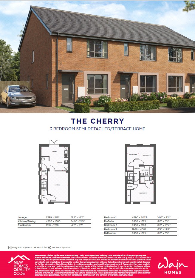 Plot 41 The Cherry,, Plot 51 - The Cherry, Mulgrove Farm Village 2, Bristol floorplan