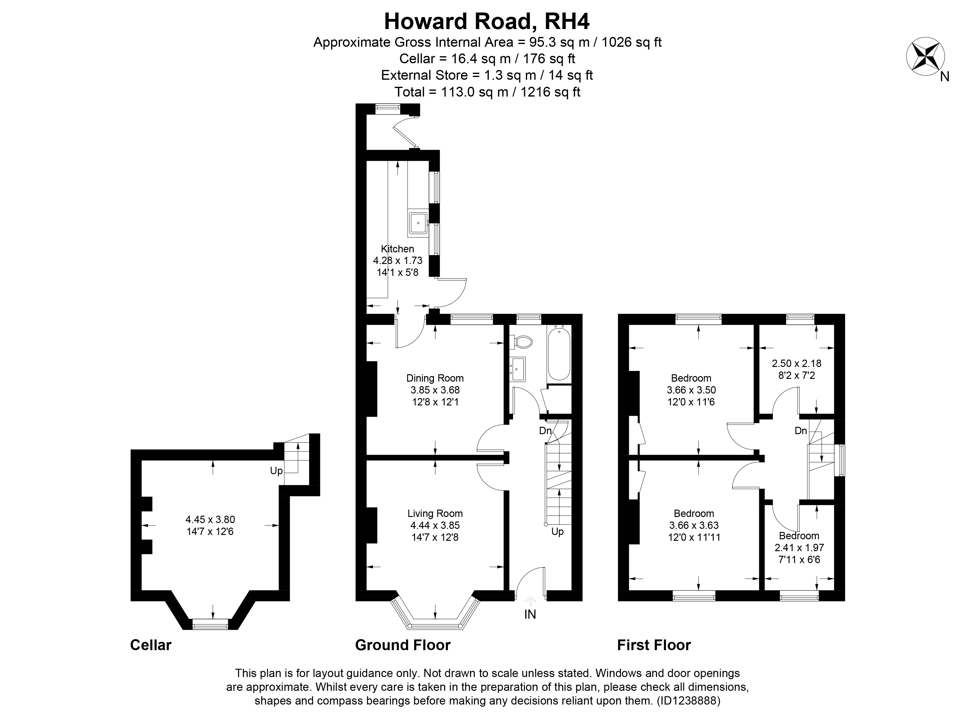 Howard Road, Dorking floorplan