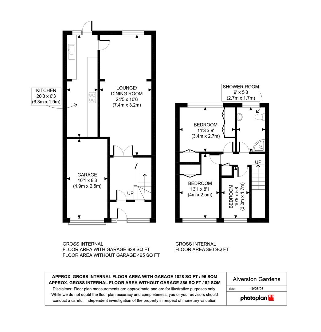 13, Alverston Gardens, London floorplan