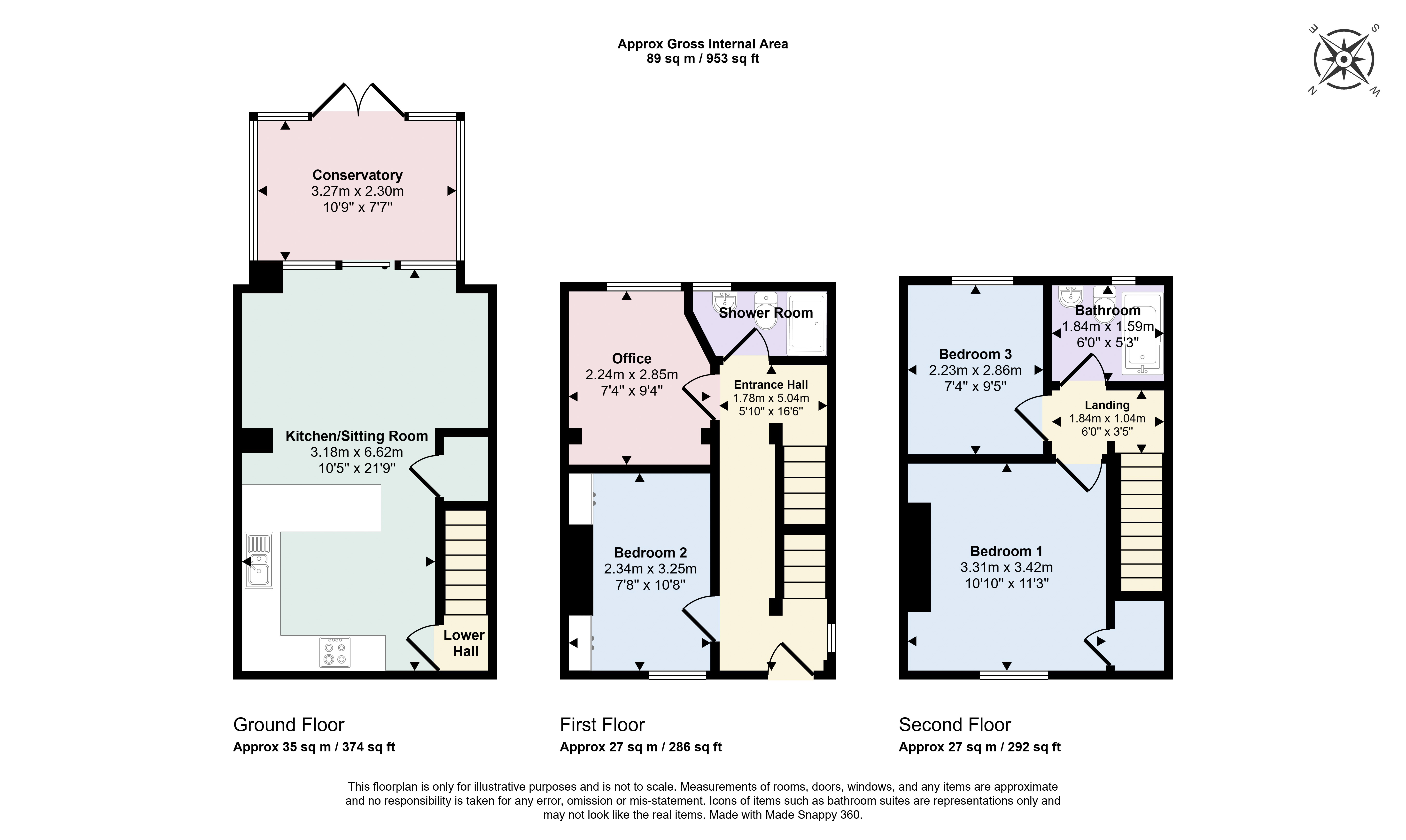 675, Wellsway, Bath floorplan