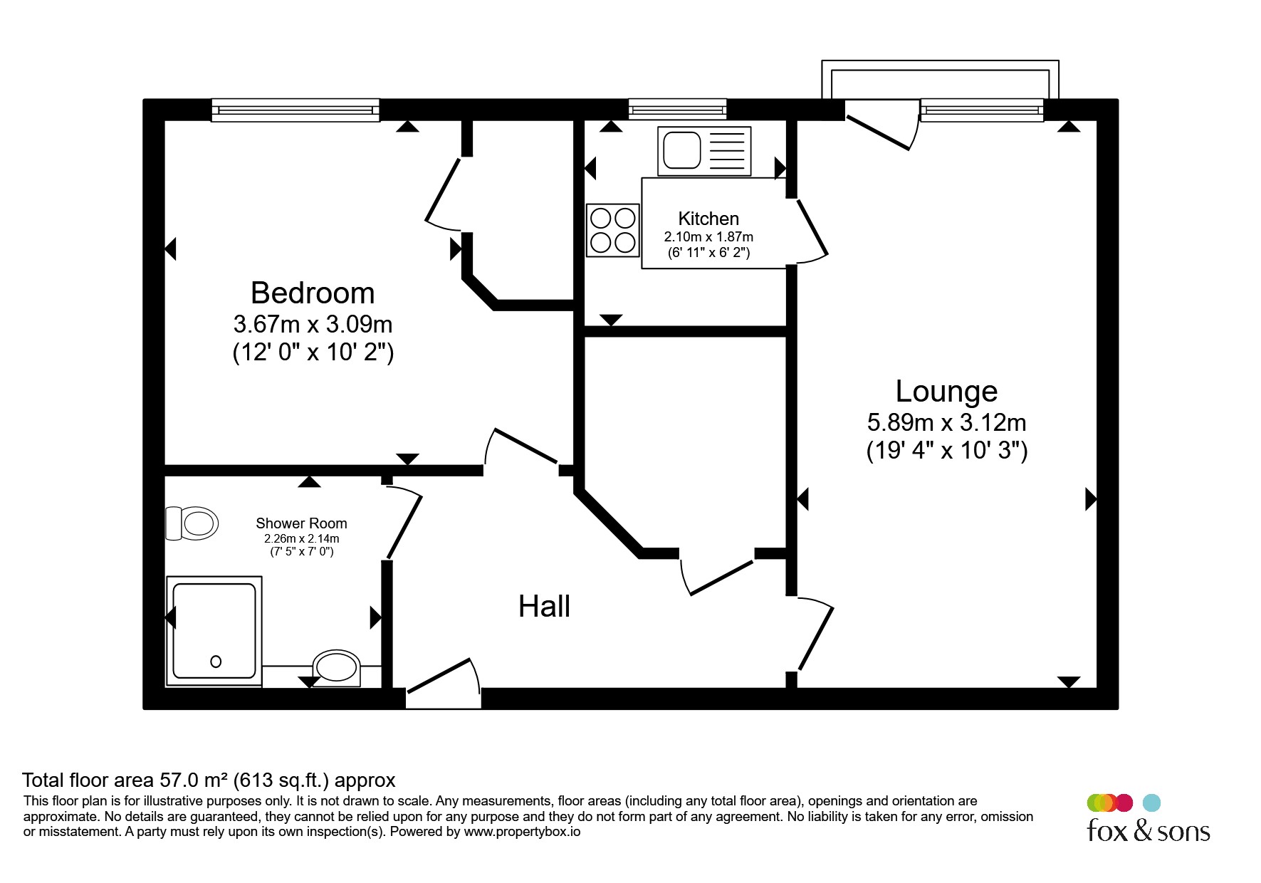 51, Kingfisher Court, South Street, Taunton floorplan