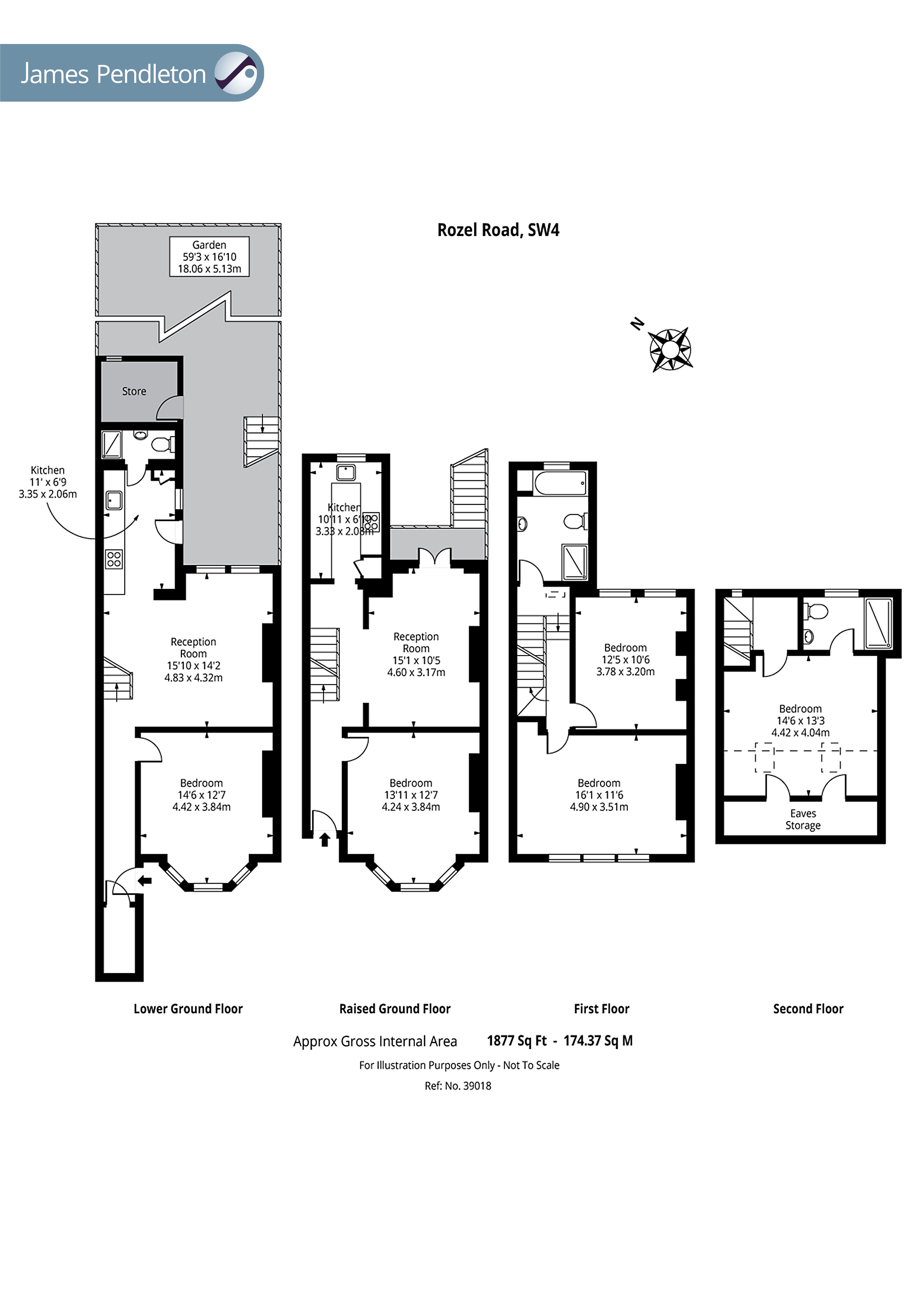 4 Bedrooms  for sale in Rozel Road, London SW4
