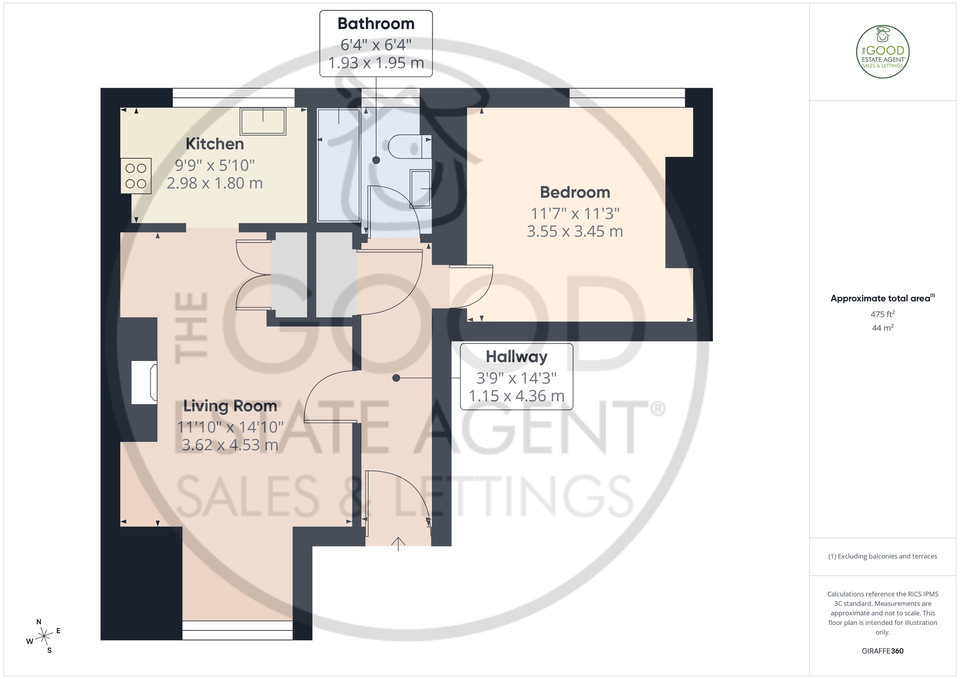 13, St. Charles Court, Hereford floorplan