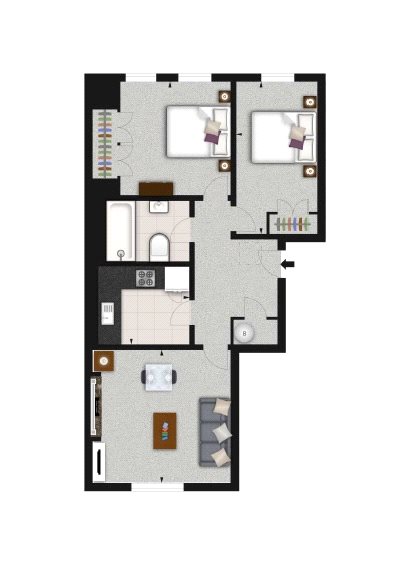 2 Bedrooms Flat to rent in Somerset Court, Lexham Gardens, London W8