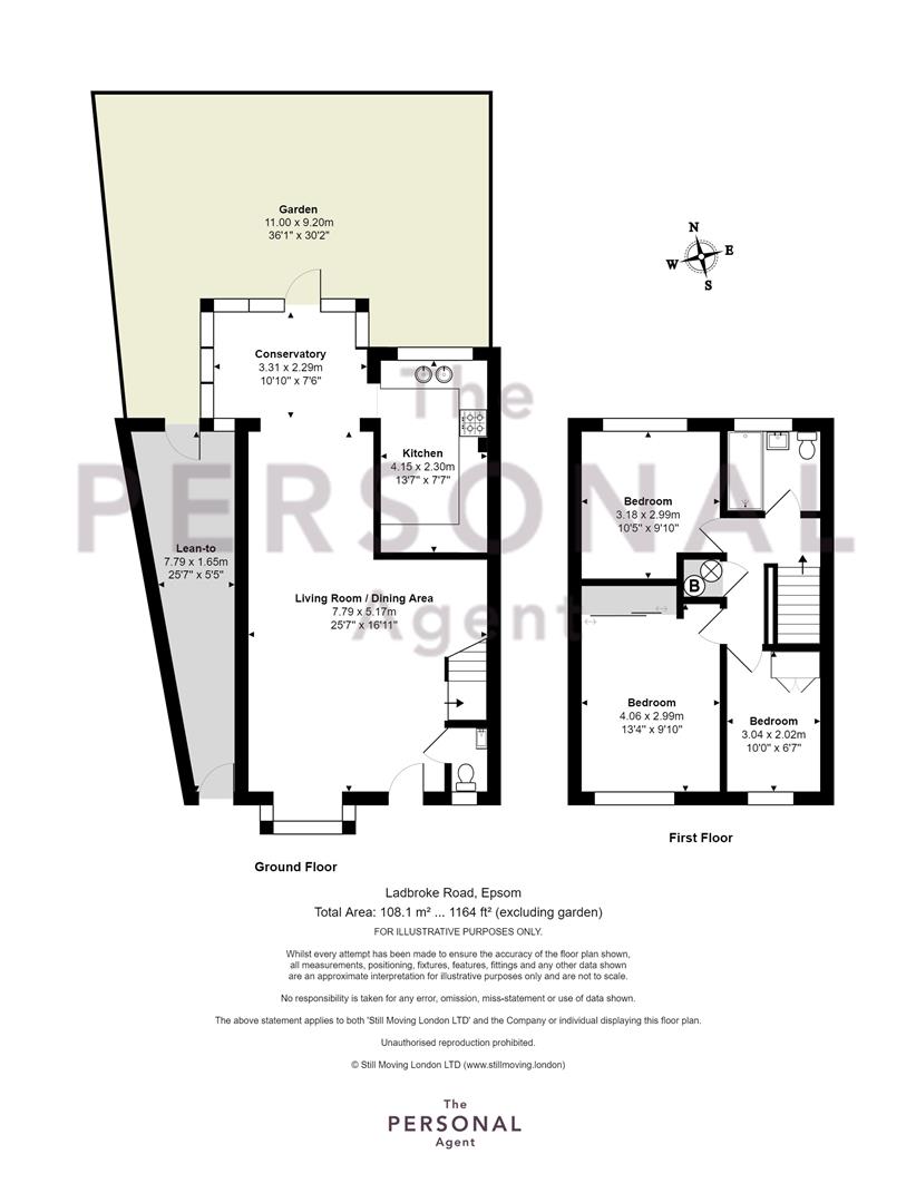 Ladbroke Road, Epsom KT18, 3 bedroom end terrace house for sale