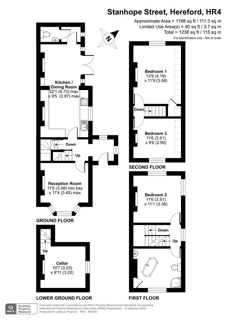 Stanhope Street, Hereford HR4, 3 bedroom semidetached house for sale