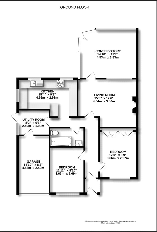 91, Wentworth Crescent, Ash Vale floorplan