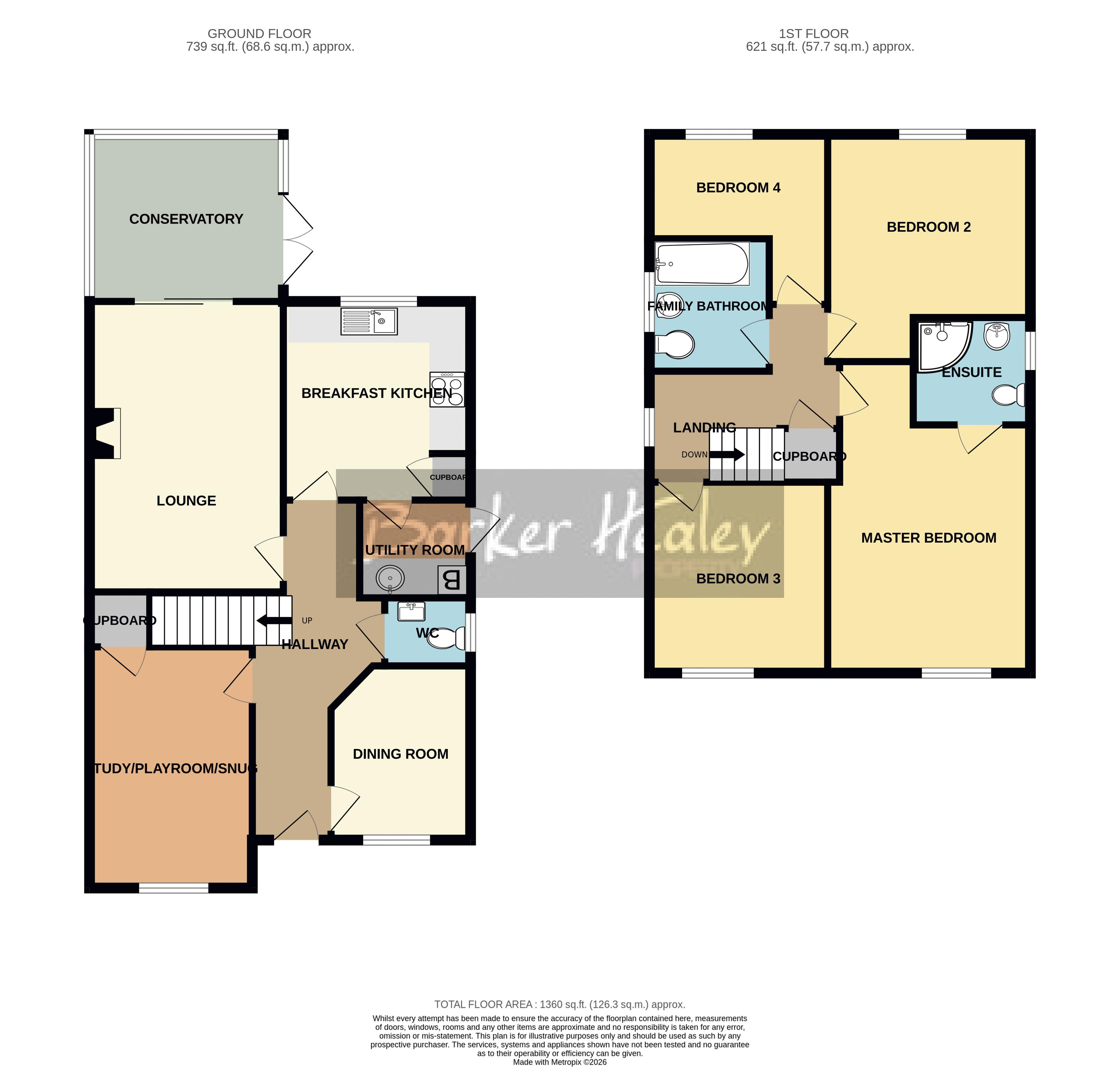Tree Tops, 2, Eaton Road, Market Drayton floorplan