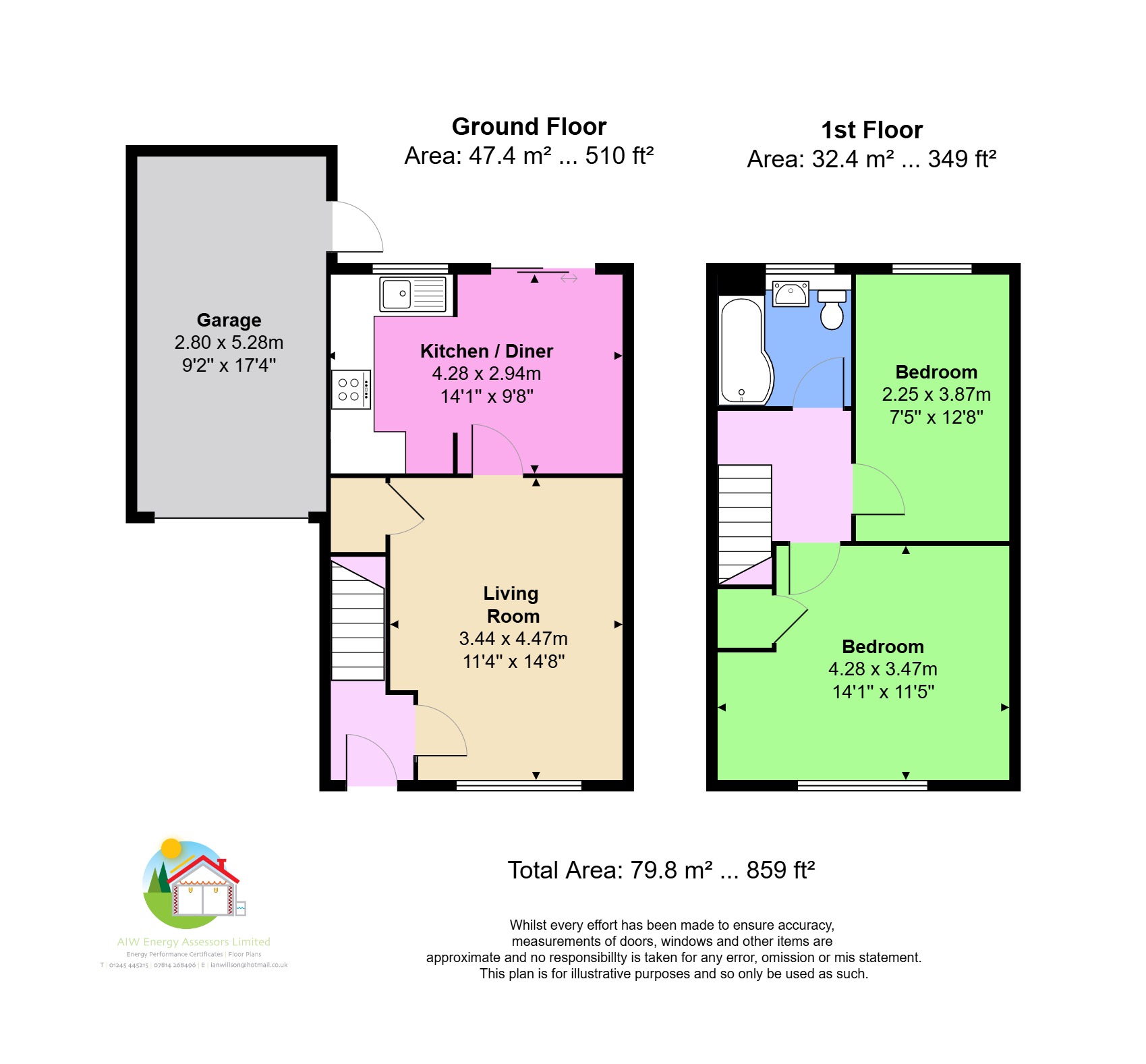 48, Birch Crescent, Essex floorplan