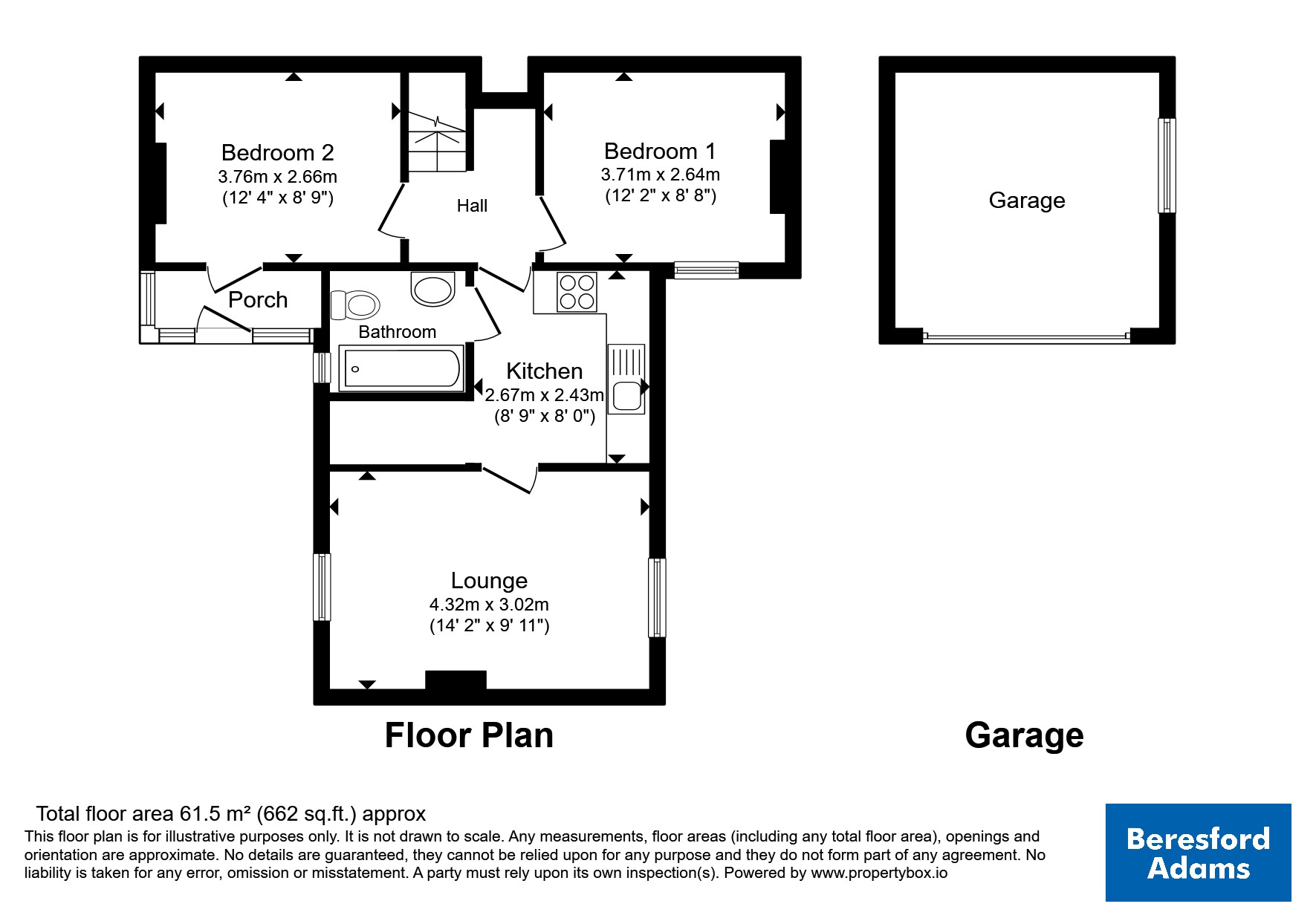 Flat 2, Fron Towyn,, Lon Isallt, Holyhead floorplan