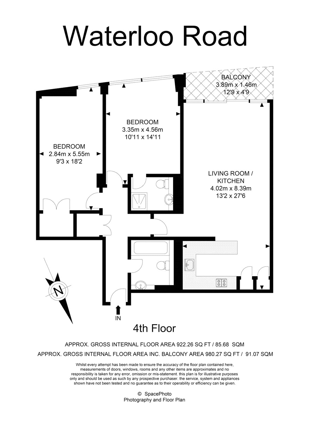 2 Bedrooms Flat to rent in 3 Millennium Court, 264 Waterloo Road, London SE1