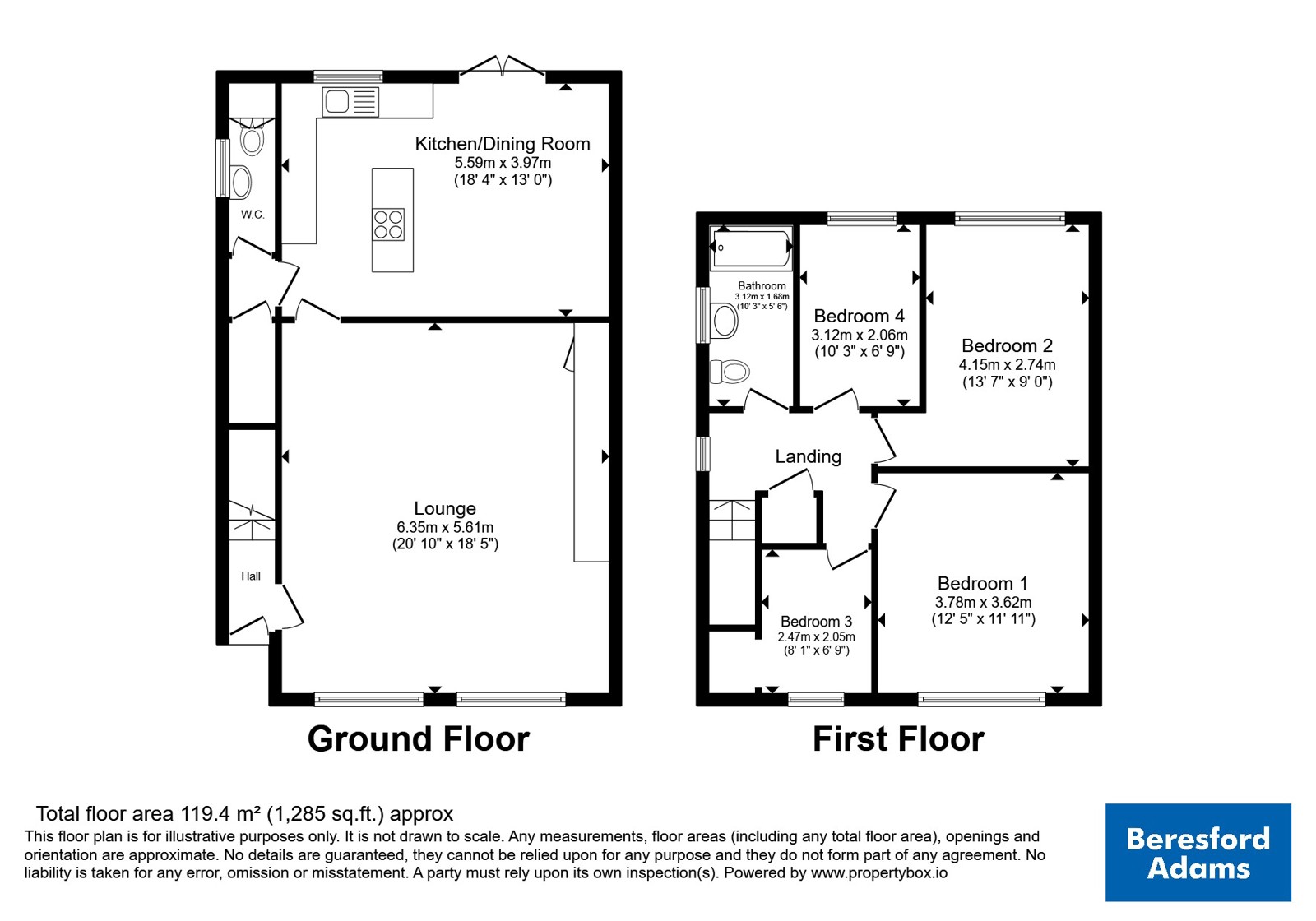 8, Rayon Road, Holywell floorplan