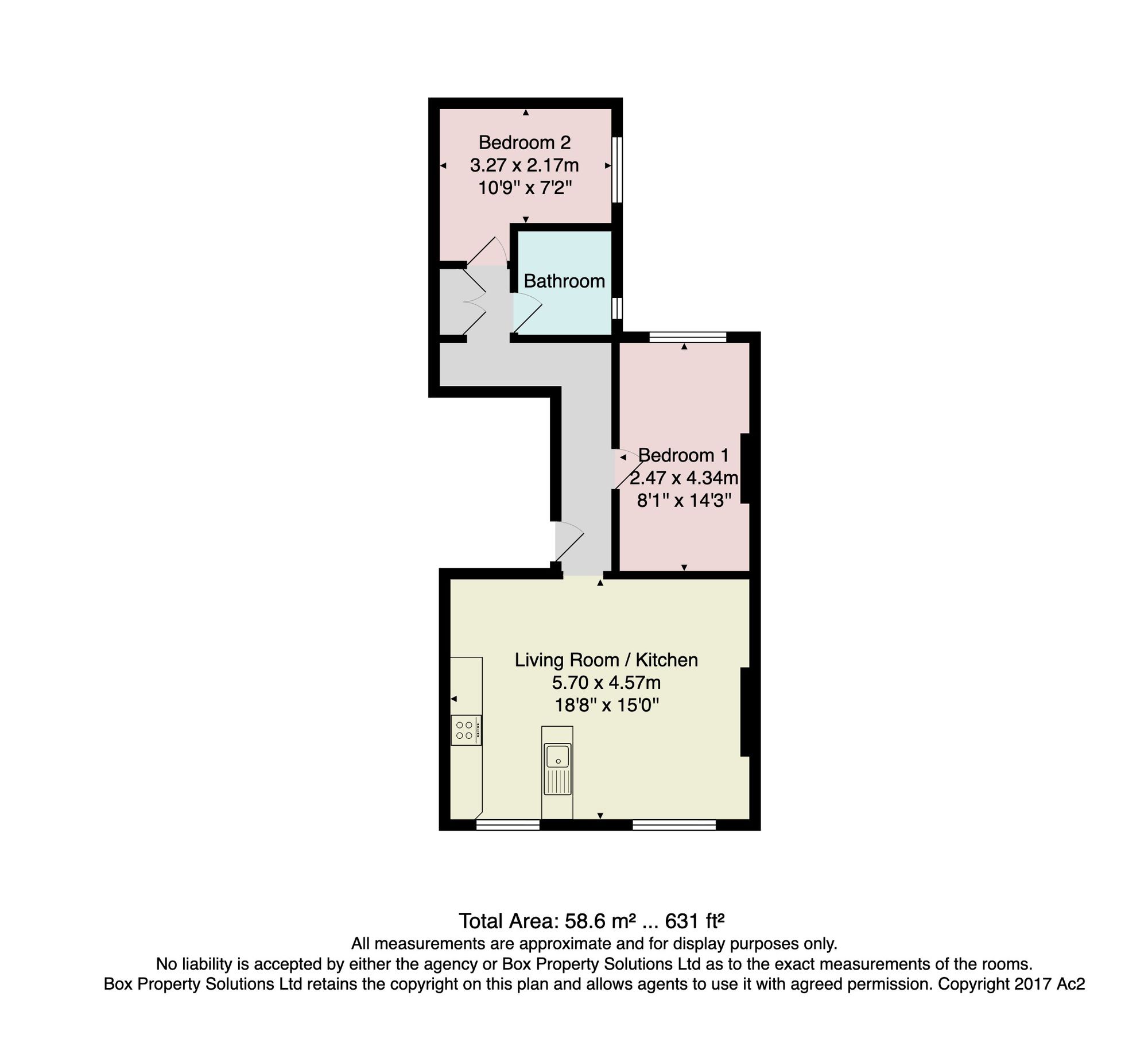 Flat 2, 31 Mornington Crescent, Harrogate floorplan