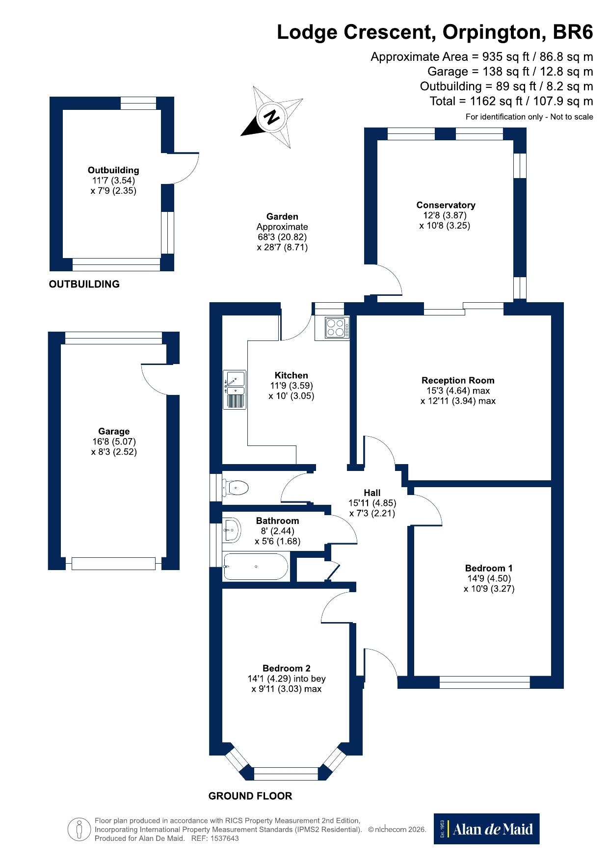 Lodge Crescent, Orpington floorplan