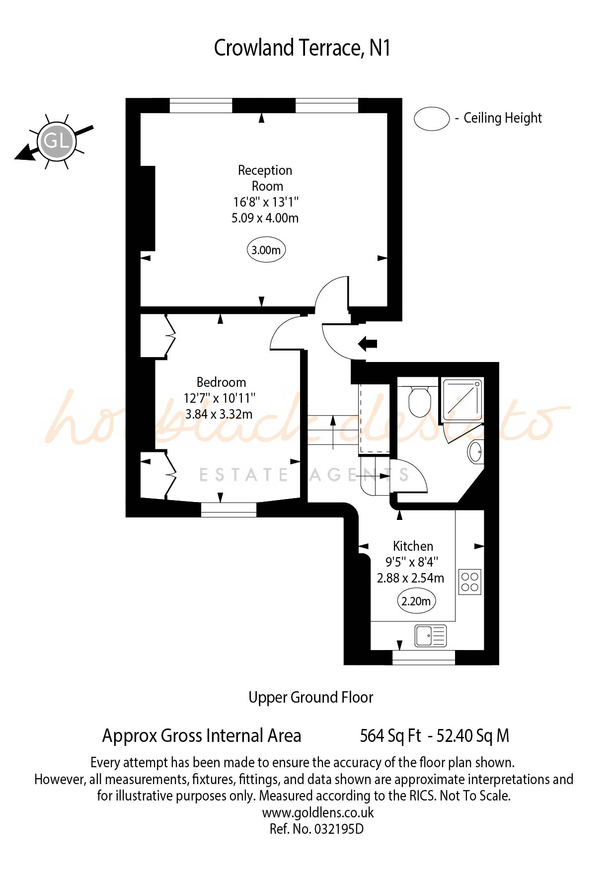 5, Crowland Terrace, London floorplan