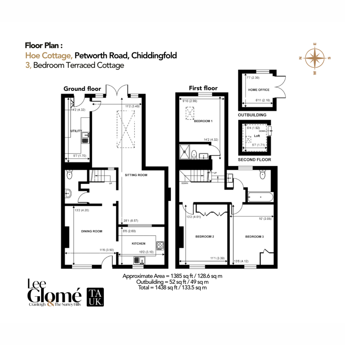 Hoe Cottage, Petworth Road, Godalming floorplan