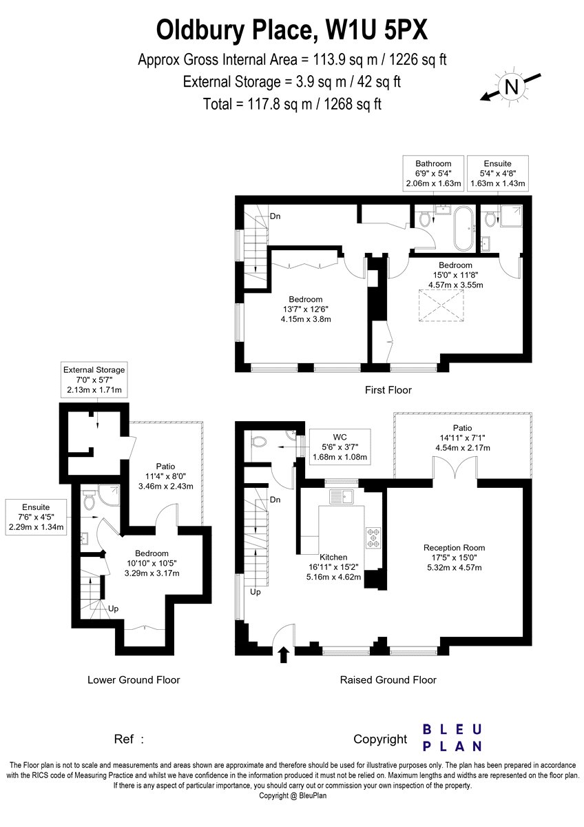 28, Oldbury Place, London floorplan