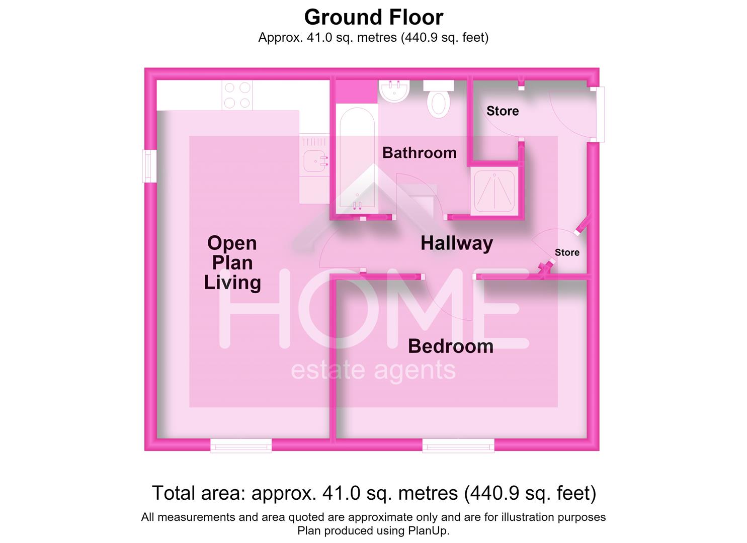 Flat 1, 703, Hyde Road, Manchester floorplan