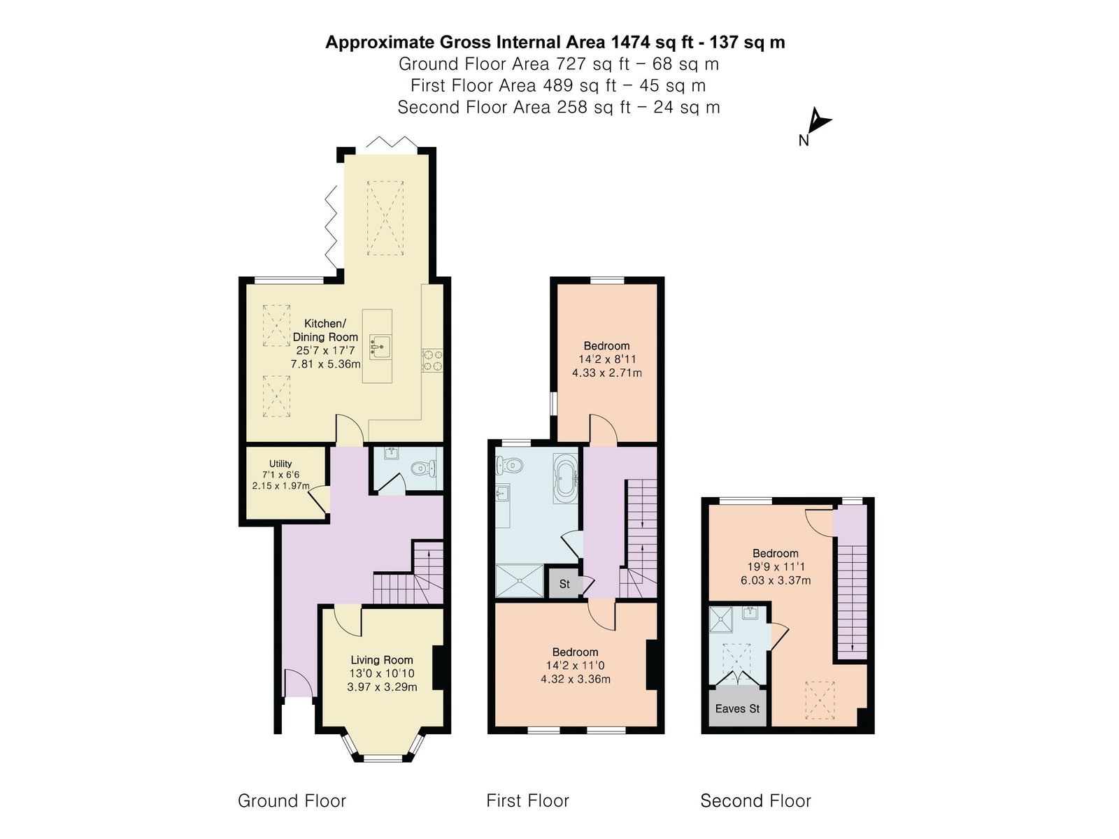 17, Clinton Rd, Leatherhead floorplan