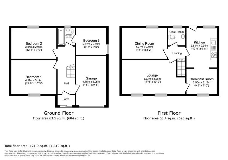 Blenheim Close Highweek, NEWTON ABBOT floorplan