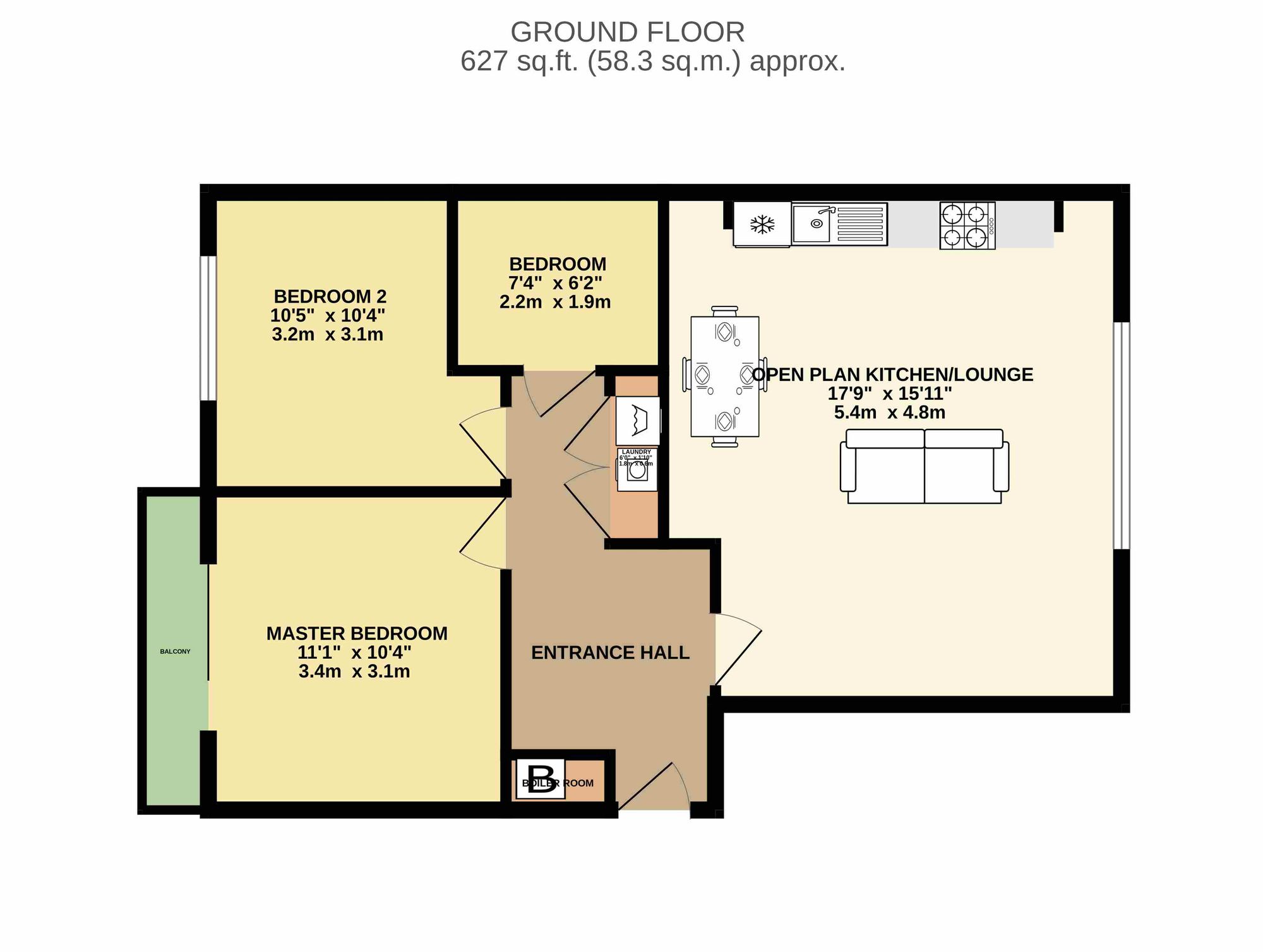 34 Marvell Way, Rotherham floorplan