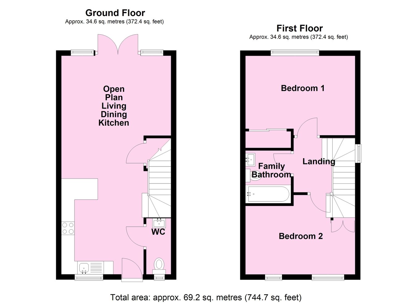 17, Park Road, Lutterworth floorplan