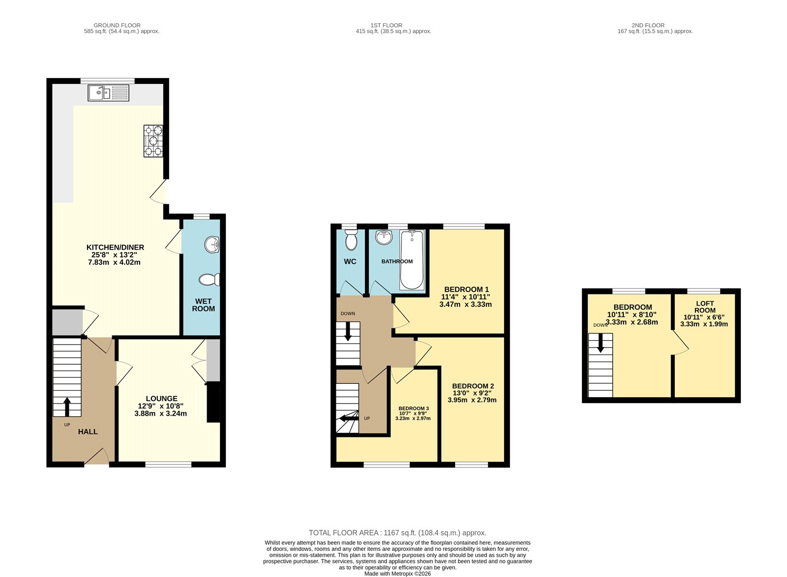 154, Edge Avenue, Grimsby floorplan