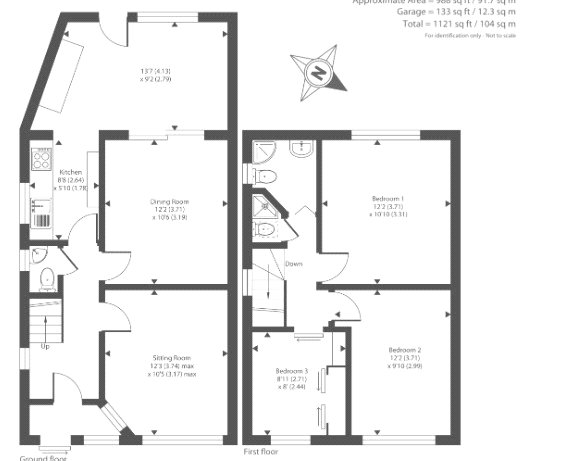 Room 4, 82, Upper Road, Oxford floorplan