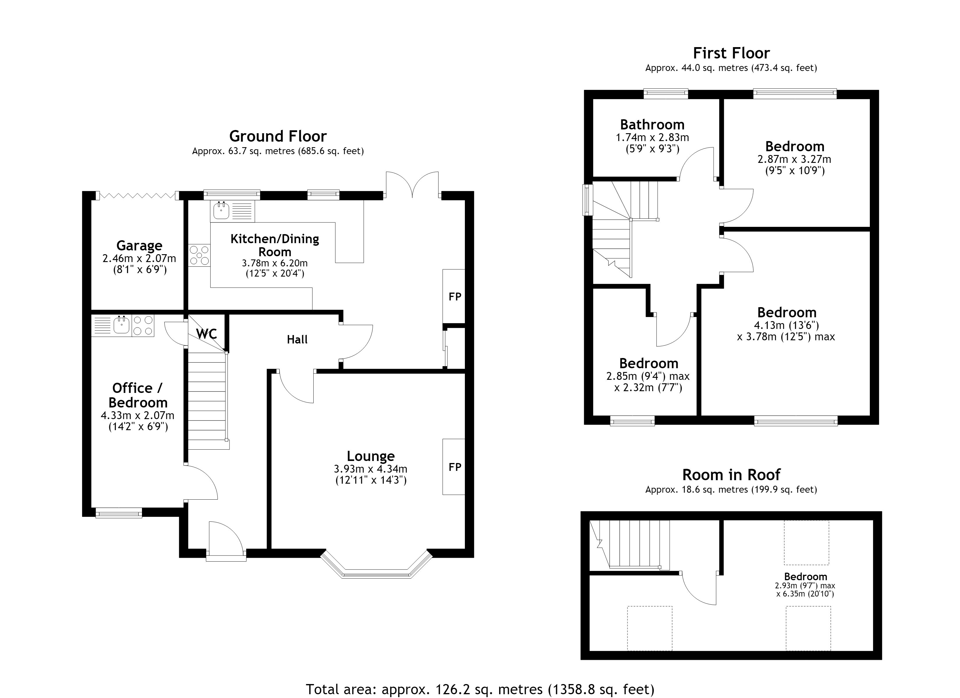 20, Beaumont Park Road, Huddersfield floorplan