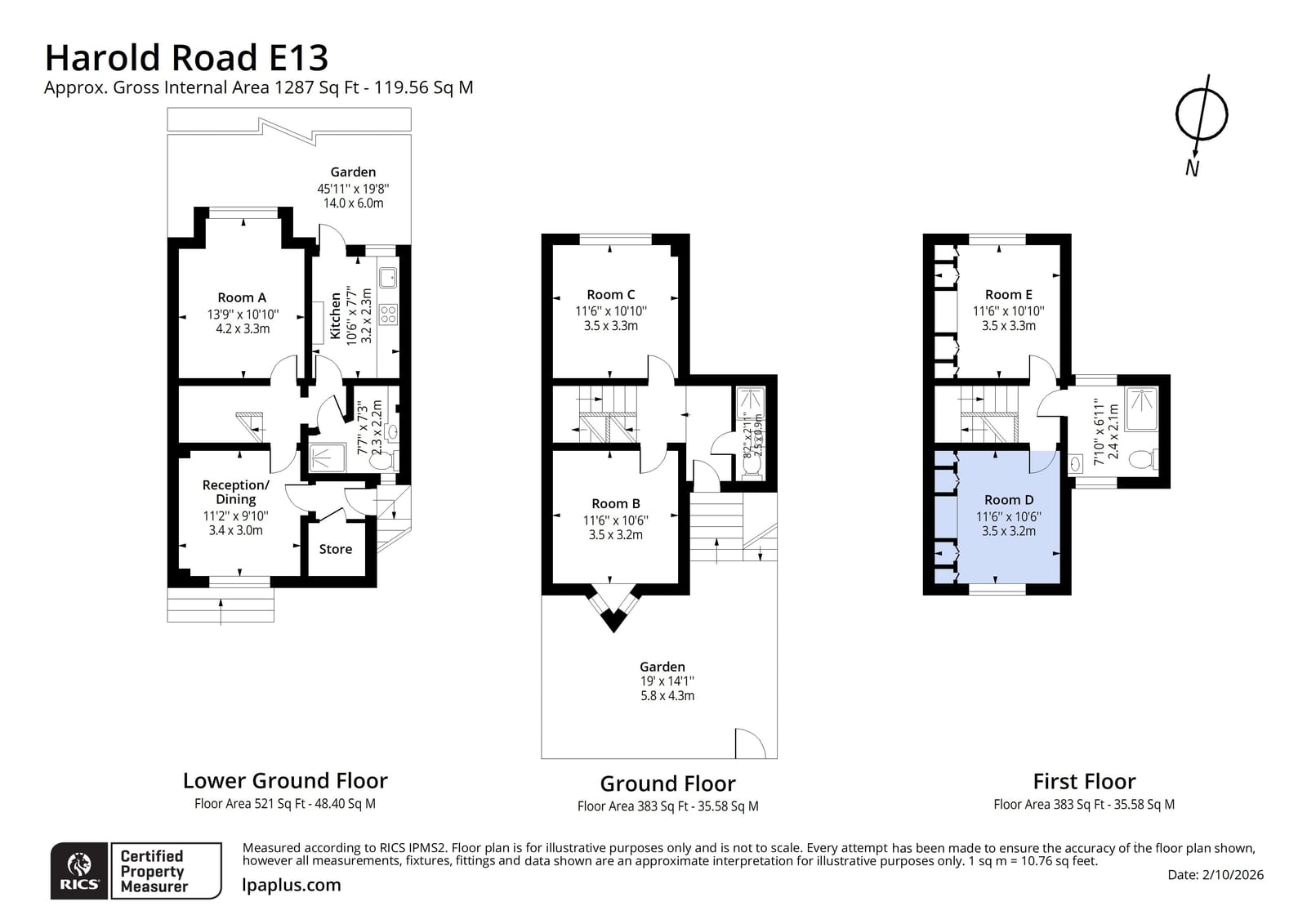 31, Harold Road, London floorplan