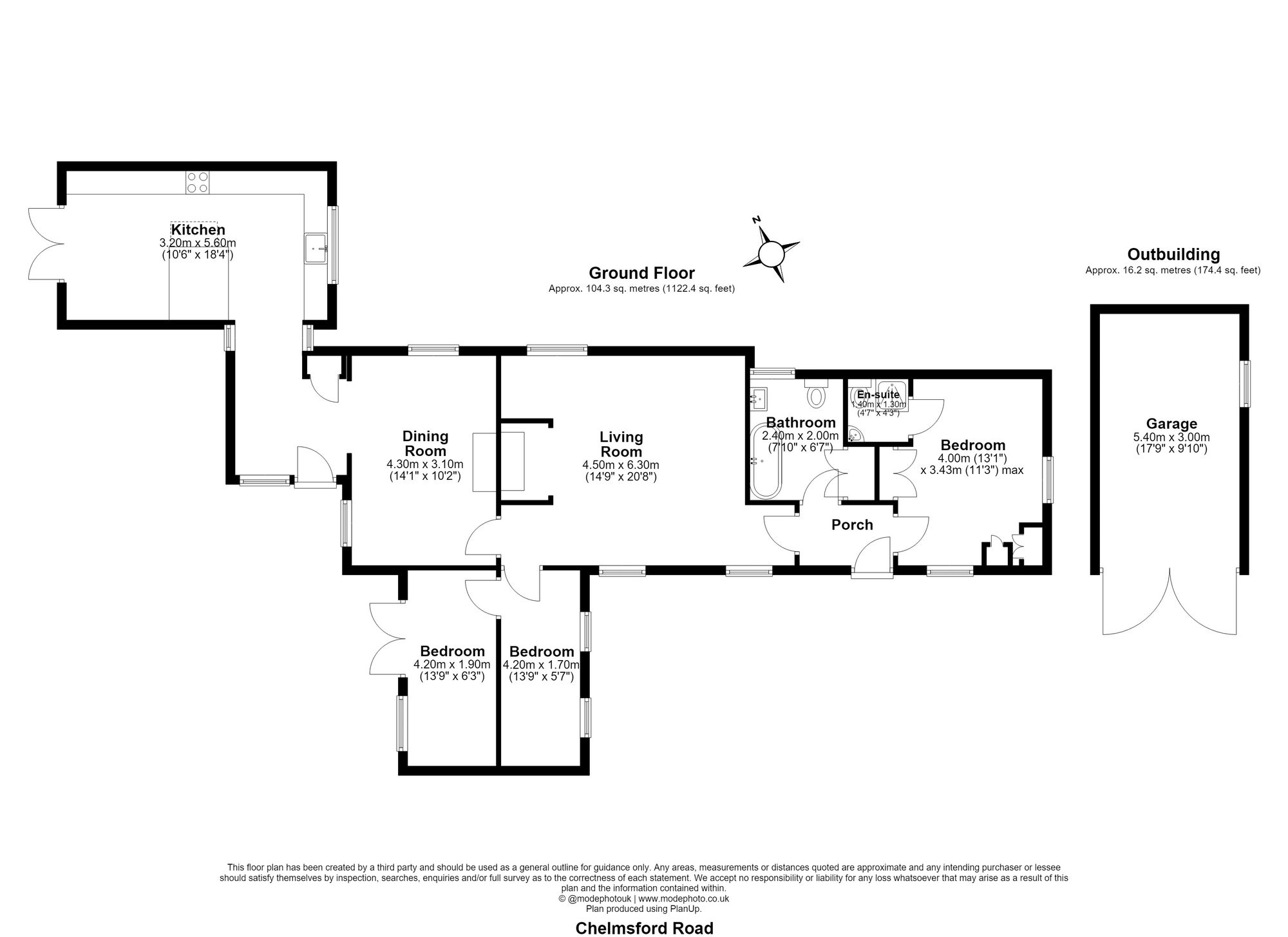 110 Chelmsford Road, Brentwood floorplan