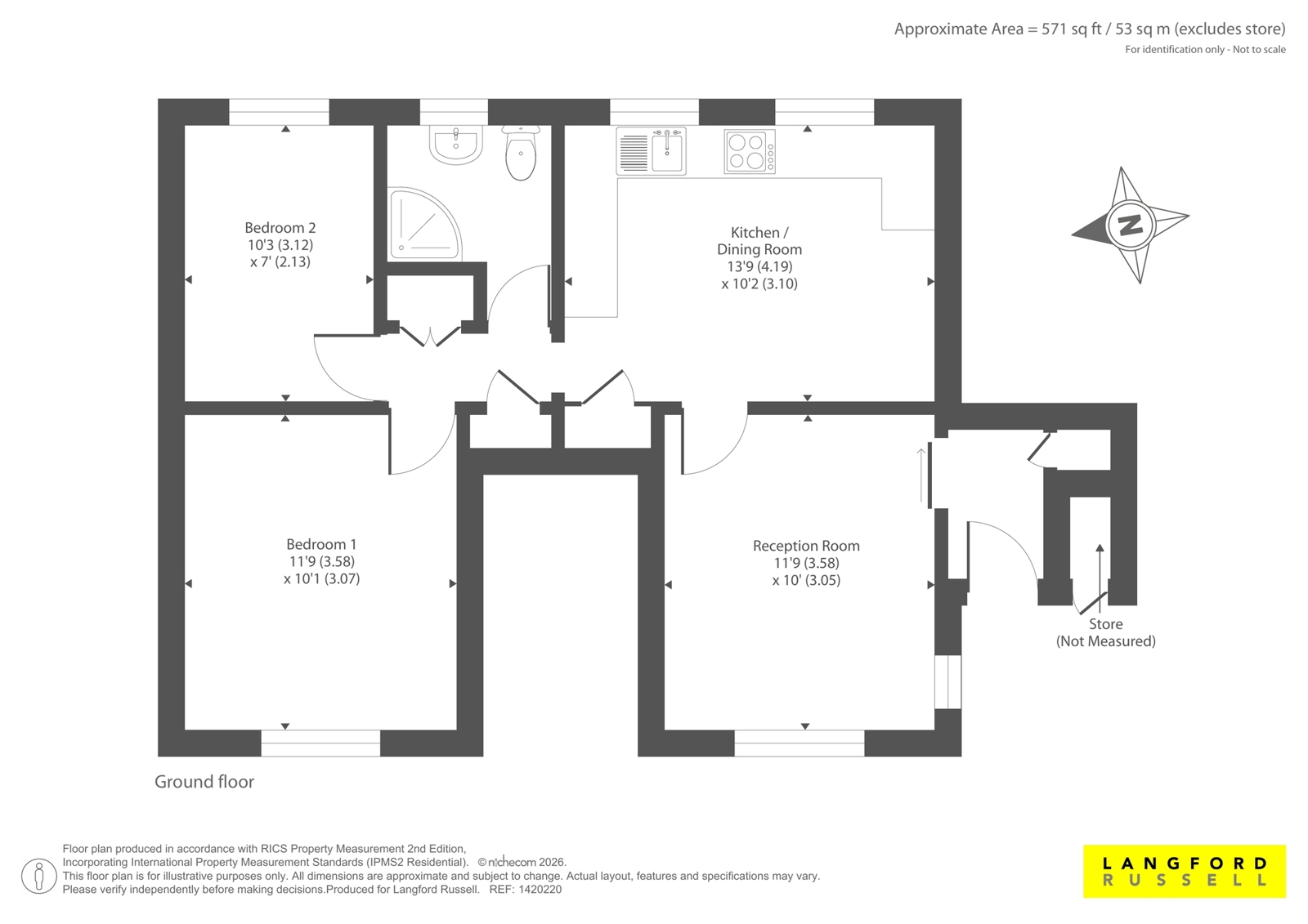 53, Clareville Road, Orpington floorplan