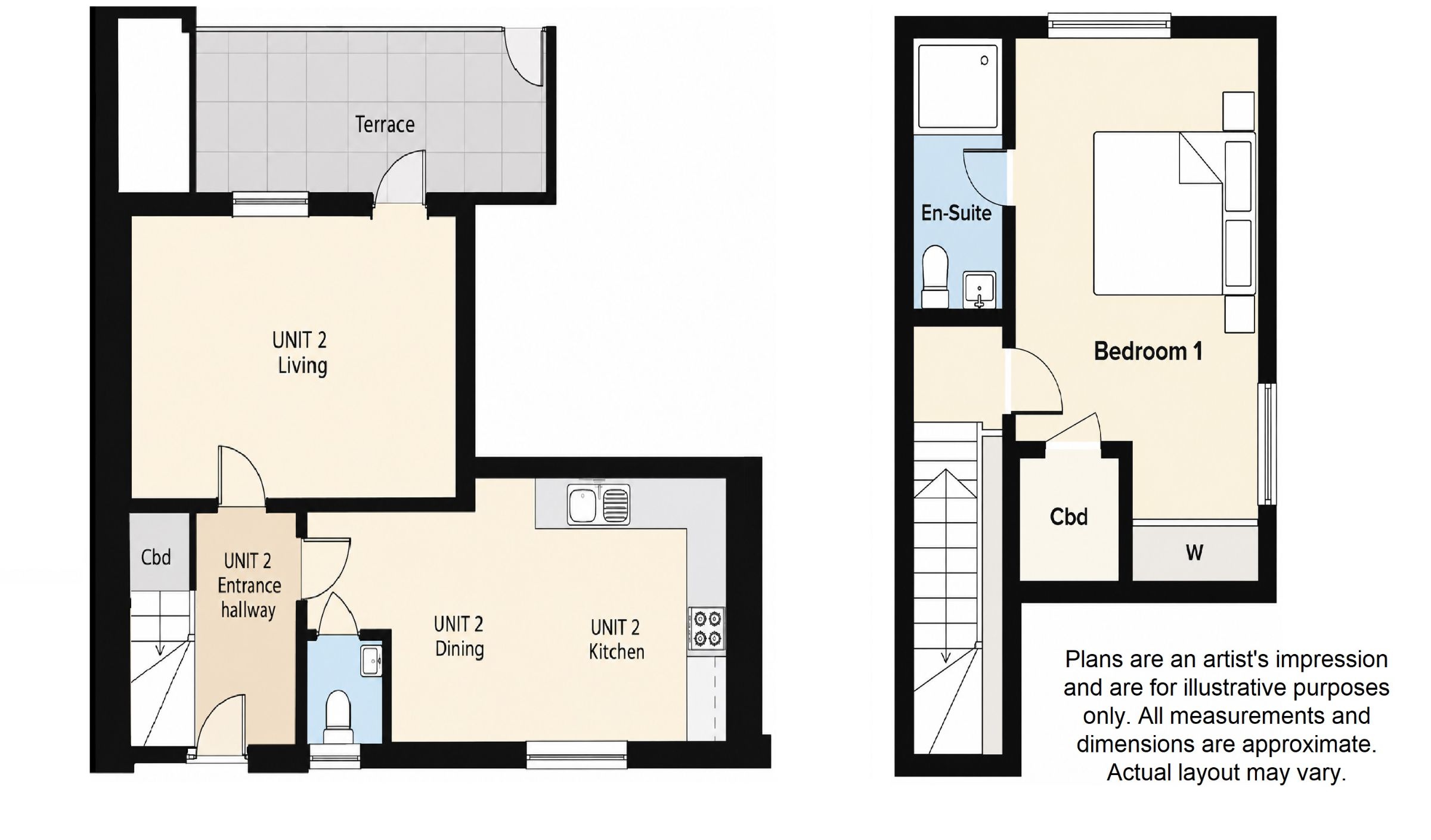 2b King & Queen, Edenbridge floorplan