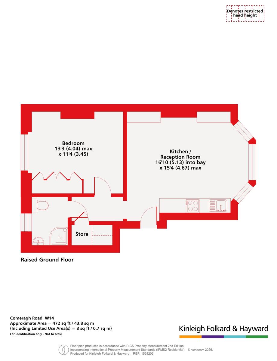 Ground Floor Flat, 18, Comeragh Road, London floorplan