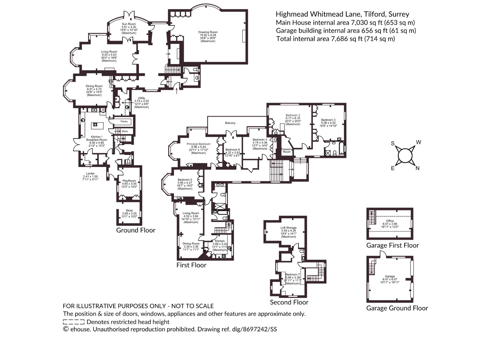 Highmead,, Whitmead Lane, Farnham floorplan