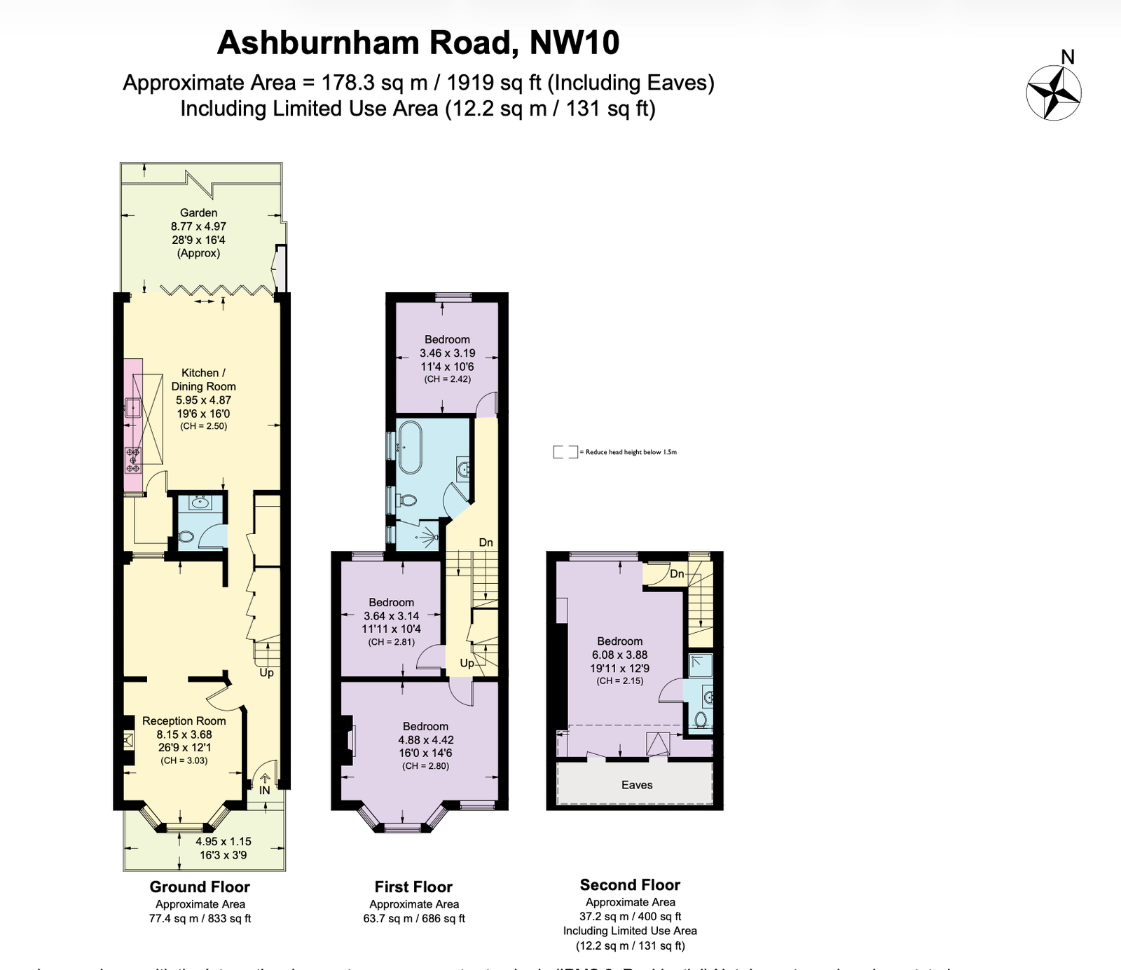 59, Ashburnham Road, London floorplan